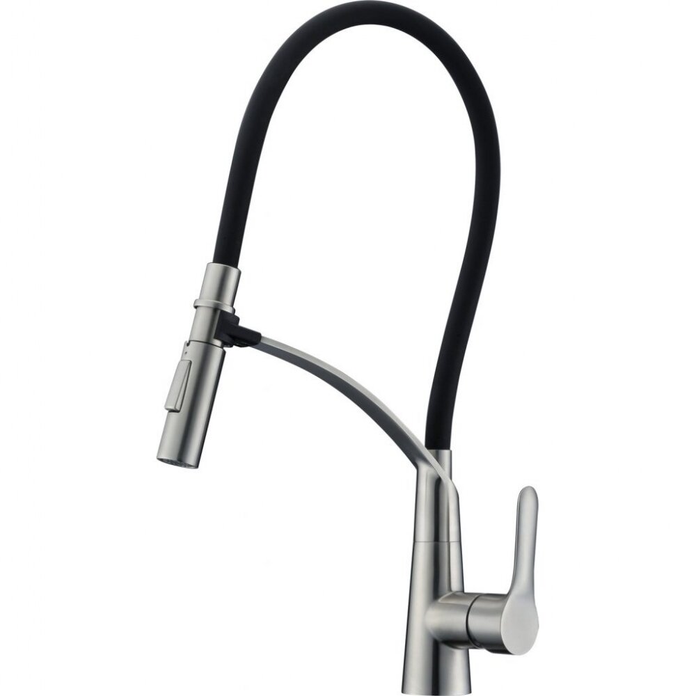 Изображение товара Смеситель кухонный BelBagno BB-LAM36-IN двухрежимный черный с выдвигающимся душем