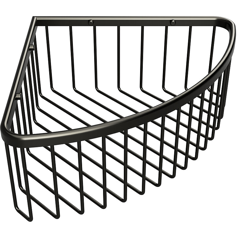 Изображение товара Полка Bemeta Graphit 156208312, 26.5 см, угловая, антрацит матовый