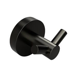 Изображение товара Крючок Bemeta Graphit двойной антрацит латунь настенный современный дизайн