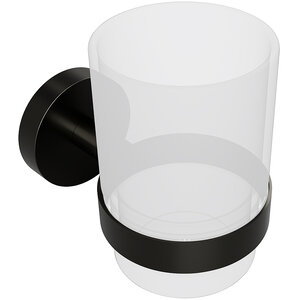 Изображение товара Стакан для зубных щеток Bemeta Graphit антрацит матовый настенный 156110012