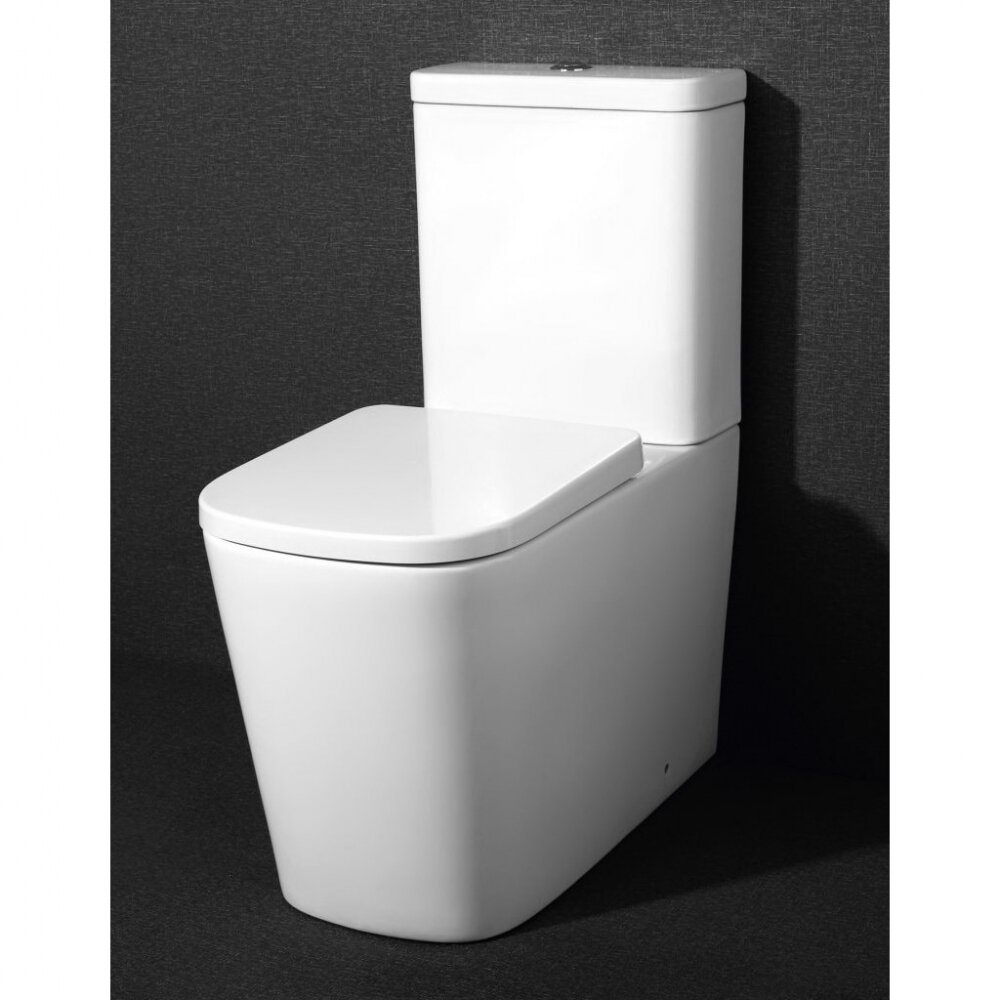 Изображение товара Напольный унитаз BelBagno Albano BB120CP с бесободковой чашей и двухрежимным сливом