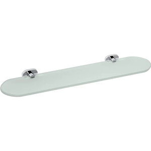 Изображение товара Полка стеклянная Bemeta Oval 52 см, цвет хром, настенная