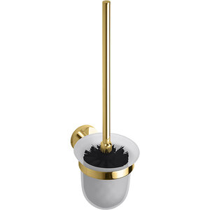 Изображение товара Ершик для унитаза Bemeta Brilo 161113017, подвесной, золото, щетка черная