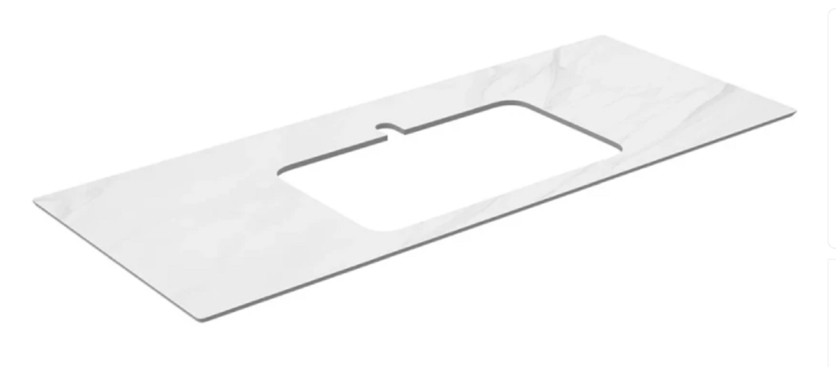 Изображение товара Столешница Kerama Marazzi Plaza Classic Монте Тиберио 120 см, керамогранит серый, накладная