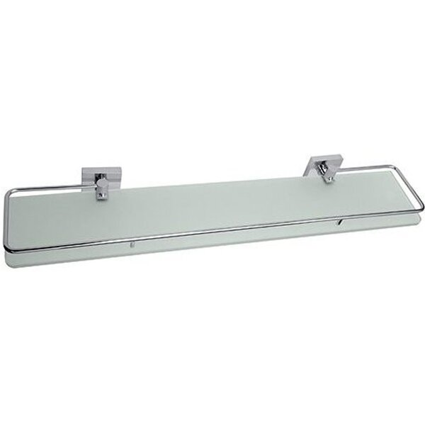 Изображение товара Стеклянная полка Bemeta Beta 132102212, 60 см, с рельсами, хром