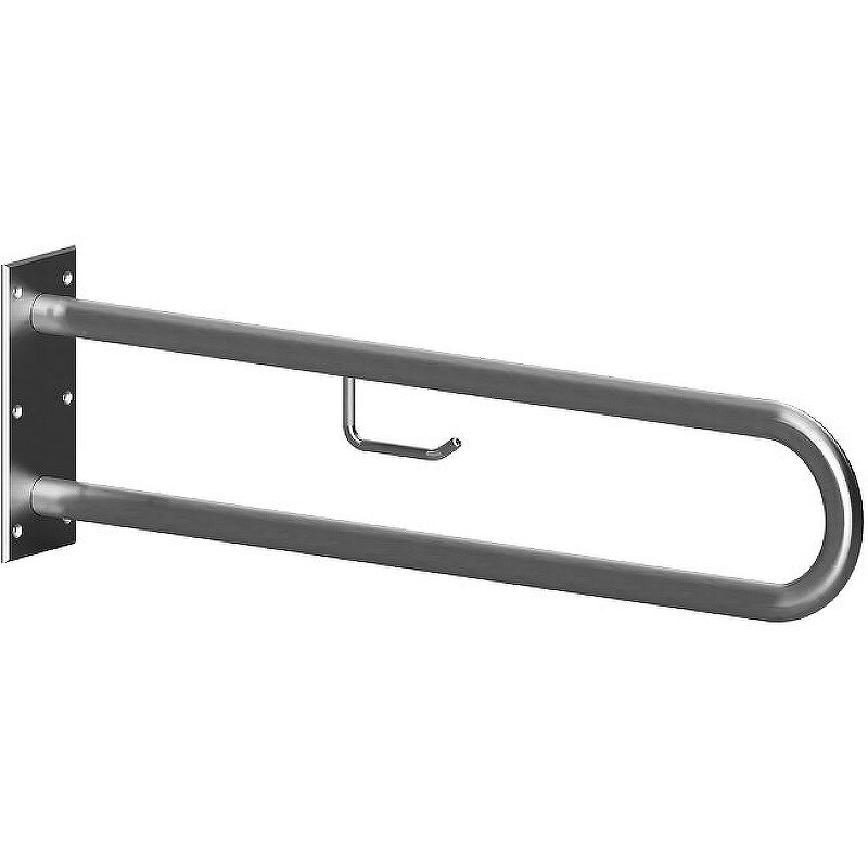 Изображение товара Поручень Bemeta Help 301907462, 83 см, с держателем для туалетной бумаги, хром матовый