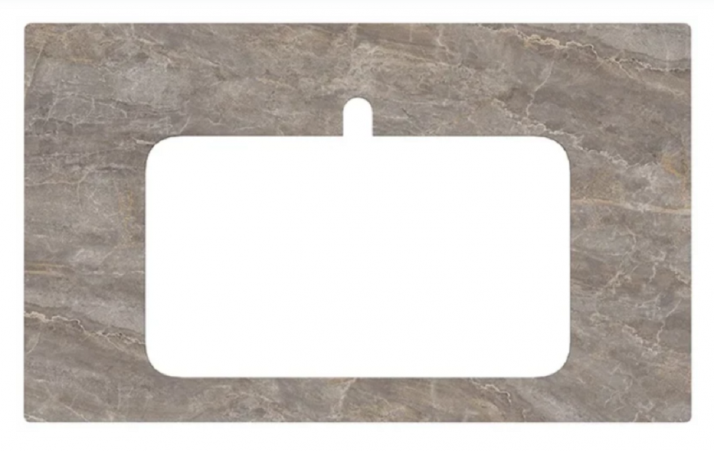Изображение товара Столешница Kerama Marazzi Plaza Classic Парнас PL2.VT280.80T, 80 см, керамогранит, цвет пепельный лаппатированный