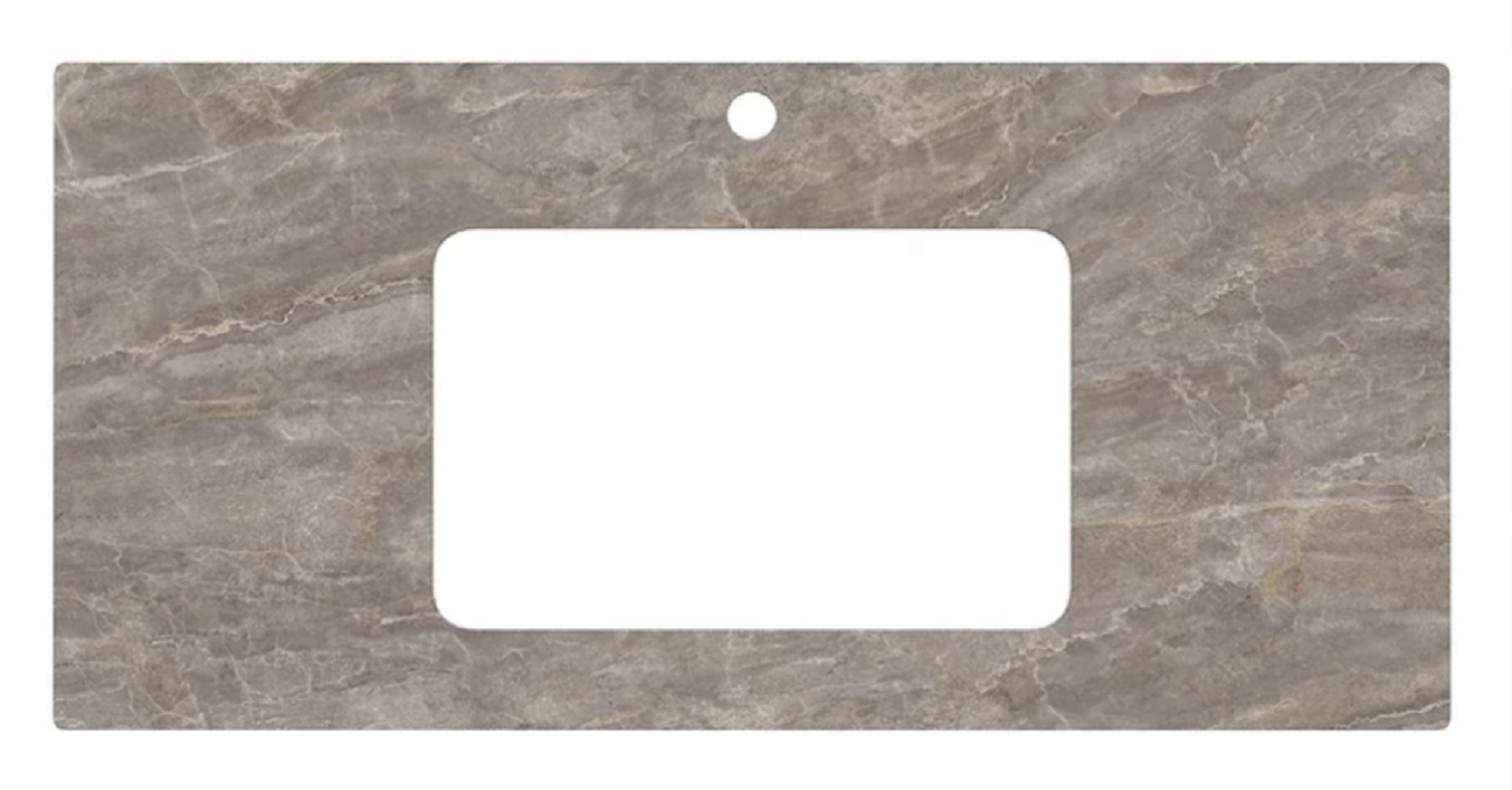 Изображение товара Столешница Kerama Marazzi Plaza Classic Парнас 100 см керамогранит пепельный лаппатированный