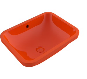 Изображение товара Раковина Bocchi Scala 1006-012-0125 55 см фарфор оранжевая для встраиваемой установки