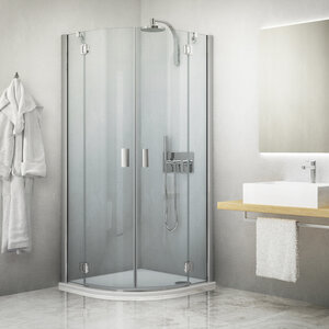 Изображение товара Душевой уголок Roth Hitech Line 100x100 см стекло прозрачное четверть круга