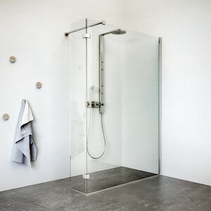 Изображение товара Душевой уголок Roth Walk in Line С 100 х 202.6 см прозрачное стекло алюминиевый профиль хром