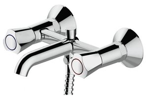 Изображение товара Смеситель Bravat Duo F6133186CP-B для ванны и душа с душевым гарнитуром