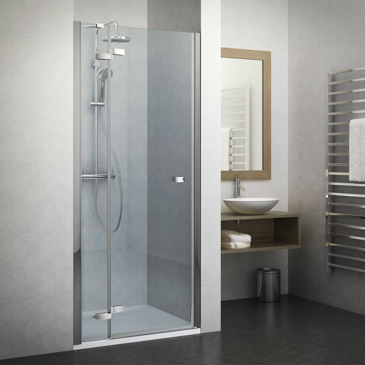 Изображение товара Душевая дверь Roth Elegant Line GDNL1/GDNP1/1100 – распашная