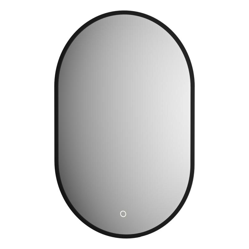 Изображение товара Зеркало Defesto Aura DF 2921S, 40 x 60 см, с LED-подсветкой, сенсорный выключатель, нейтральный белый свет, рама черная