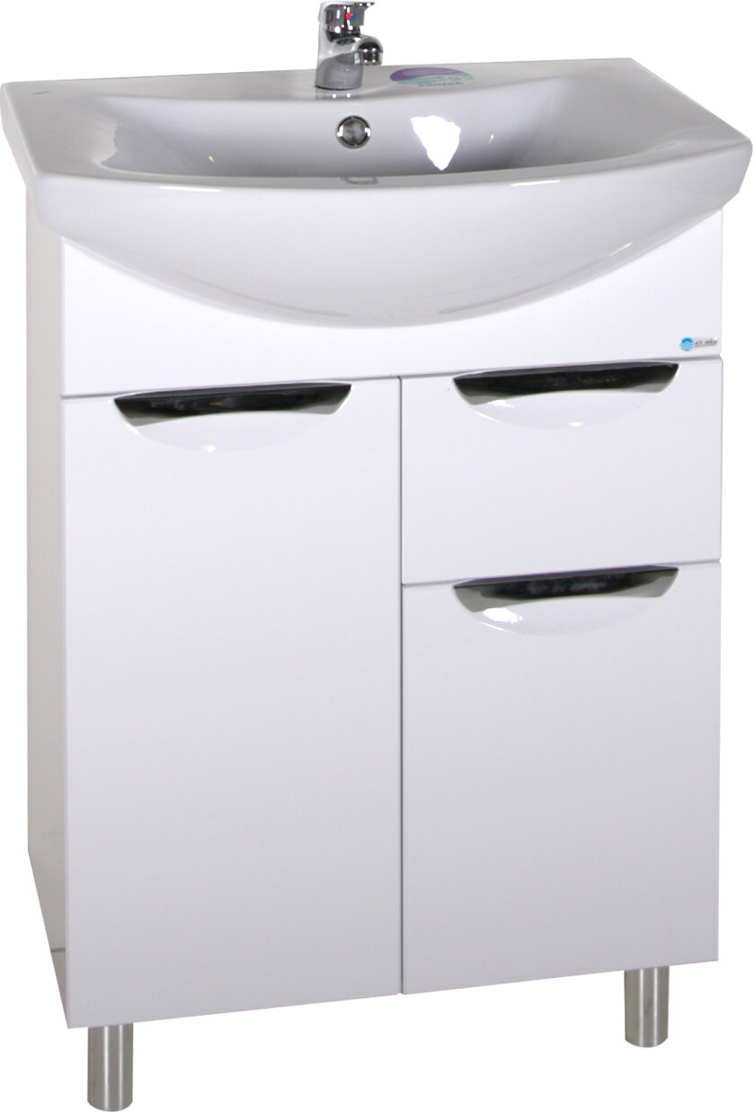 Изображение товара Тумба под раковину Мессина 9891 60 см, напольная, белая