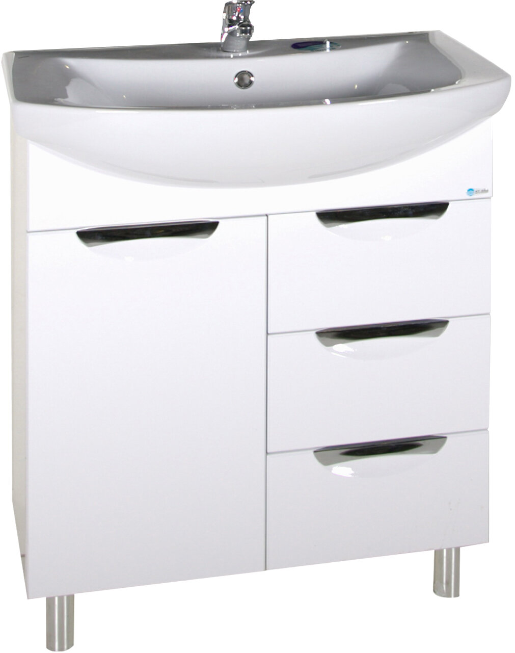 Изображение товара Тумба под раковину АСБ-Мебель Мессина 70/3 белая напольная