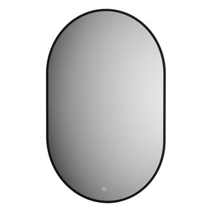 Изображение товара Зеркало Defesto Aura DF 2925S с LED-подсветкой, 60x90 см, черное, сенсорный выключатель