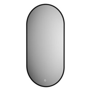 Изображение товара Зеркало Defesto Aura DF 2932S, 40 x 80 см, с LED-подсветкой, сенсорный выключатель, теплый белый свет, рама черная