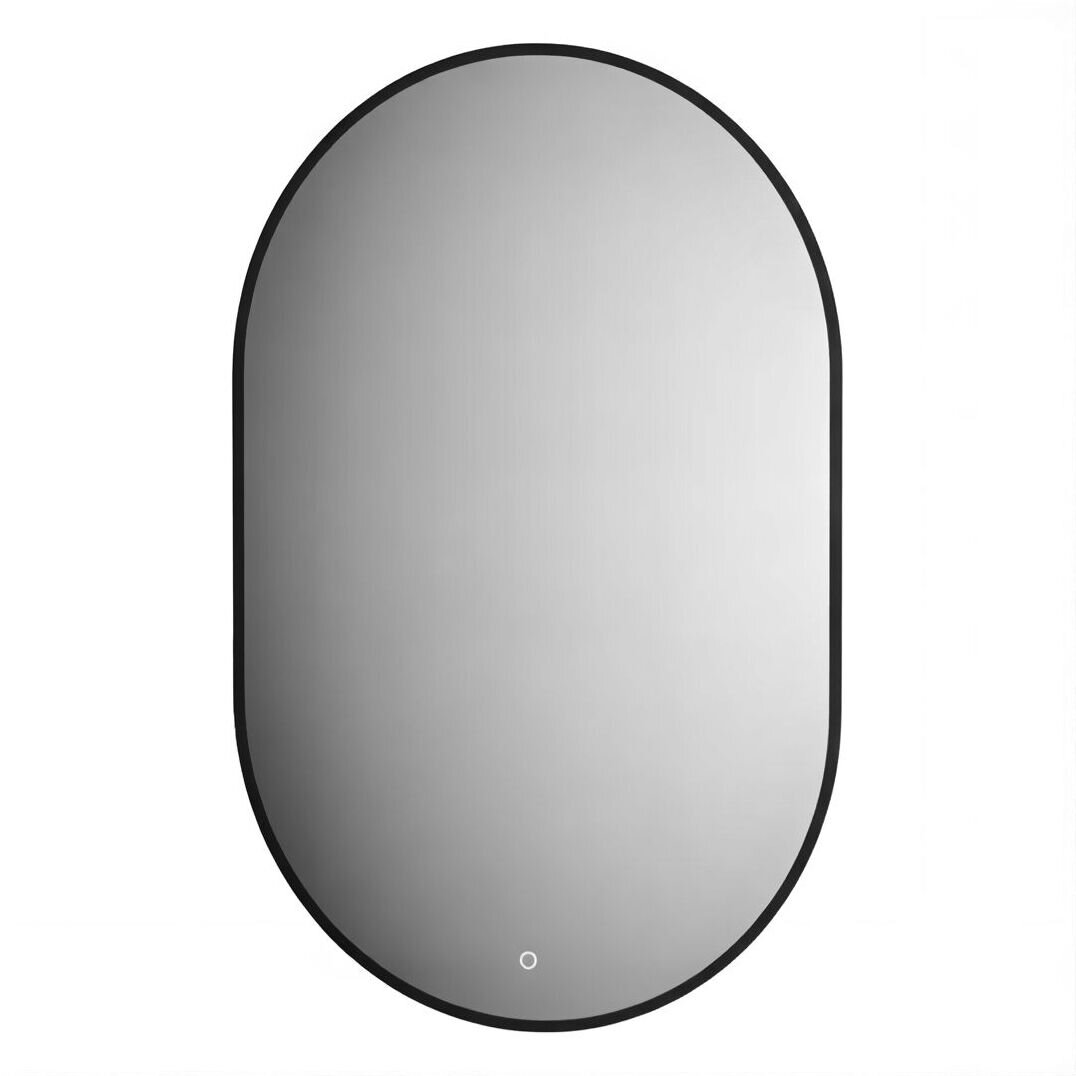 Изображение товара Зеркало Defesto Aura DF 2935S, 60 x 90 см, с LED-подсветкой, сенсорный выключатель, теплый белый свет, рама черная