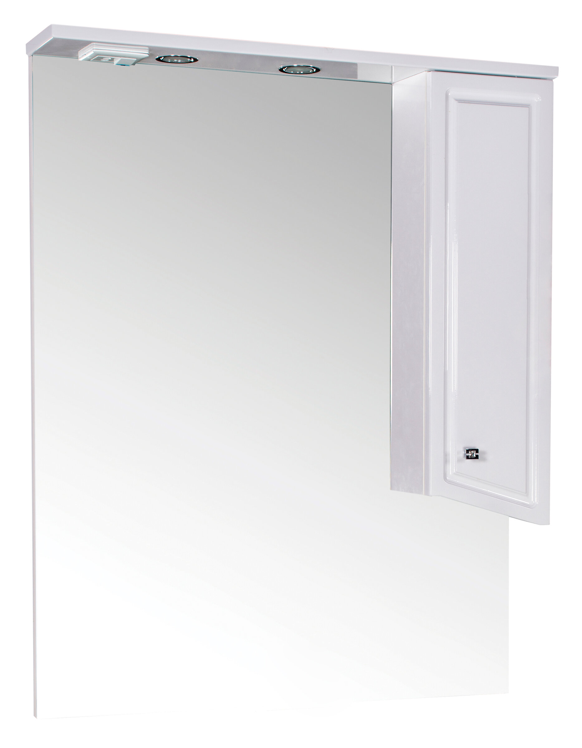 Изображение товара Зеркало-шкаф Вита 80 АСБ-Мебель с подсветкой и розеткой для ванной