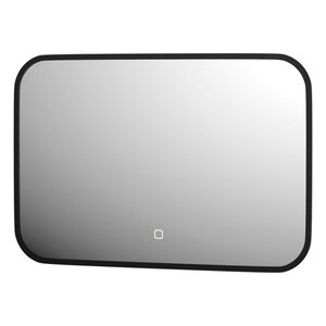 Изображение товара Зеркало Defesto Aura DF 2962SH, 60 x 40 см, с LED-подсветкой, сенсорный выключатель, нейтральный белый свет, рама черная