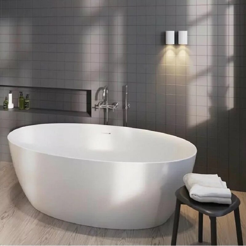 Изображение товара Акриловая ванна Riho Beta 170х82 см овальная белая отдельностоящая