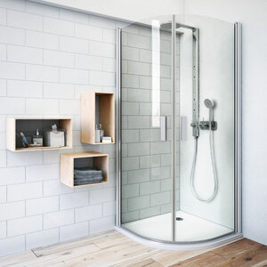 Изображение товара Душевой уголок Roth Tower Line TR1/1000 100x100 прозрачное стекло алюминий