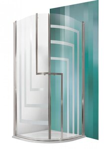 Изображение товара Душевой уголок Roth Tower Line, TR1/900 Design Plus 90 х 90 см, стекло прозрачное узорчатое