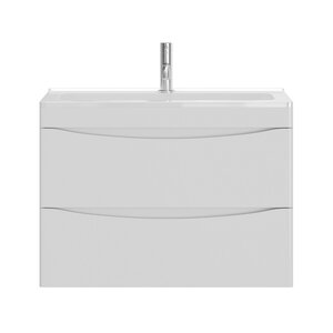 Изображение товара Тумба под раковину Creto Oro 21-W70, 70 см, подвесная, белая