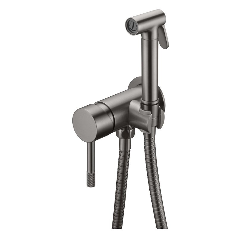 Изображение товара Гигиенический душ Boheme Uno 467-GM, встраиваемый, gunmetal, однорычажный