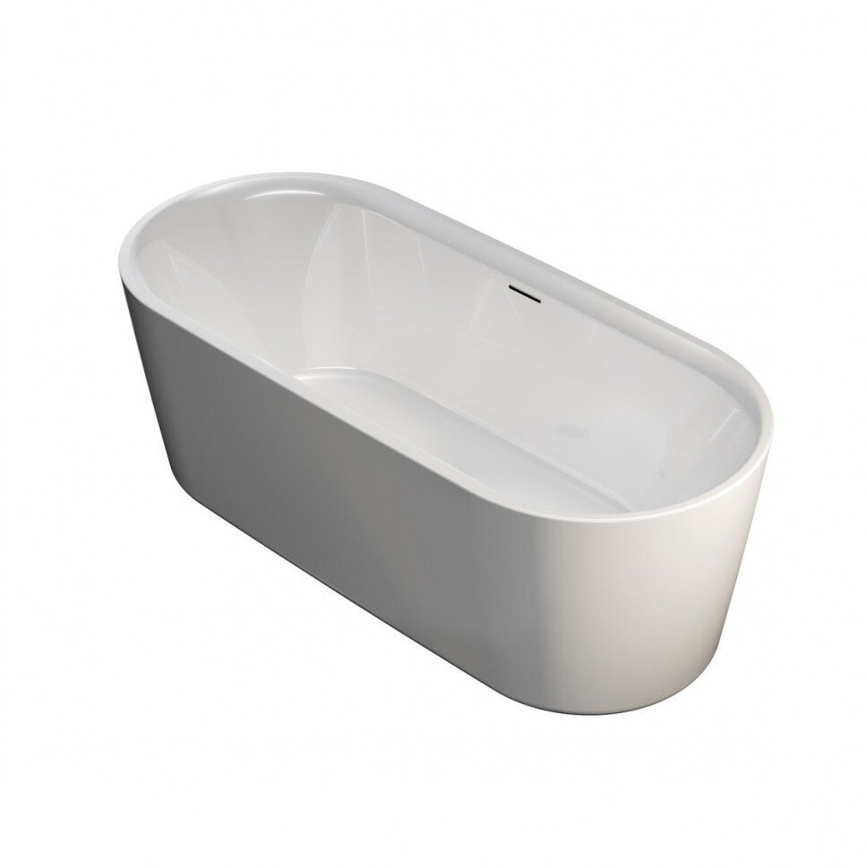 Изображение товара Акриловая отдельно стоящая ванна Riho Modesty Velvet Fall 170x76 см белый матовый