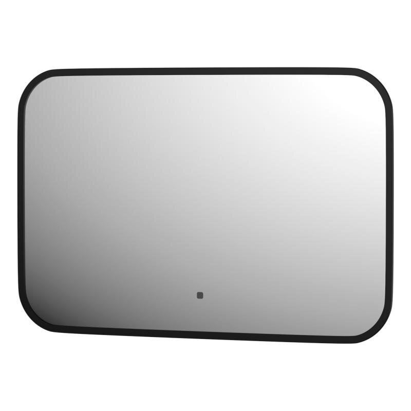 Изображение товара Зеркало Defesto Aura DF 2972RH, 60 x 40 см, с LED-подсветкой, инфракрасный выключатель, теплый белый свет, рама черная