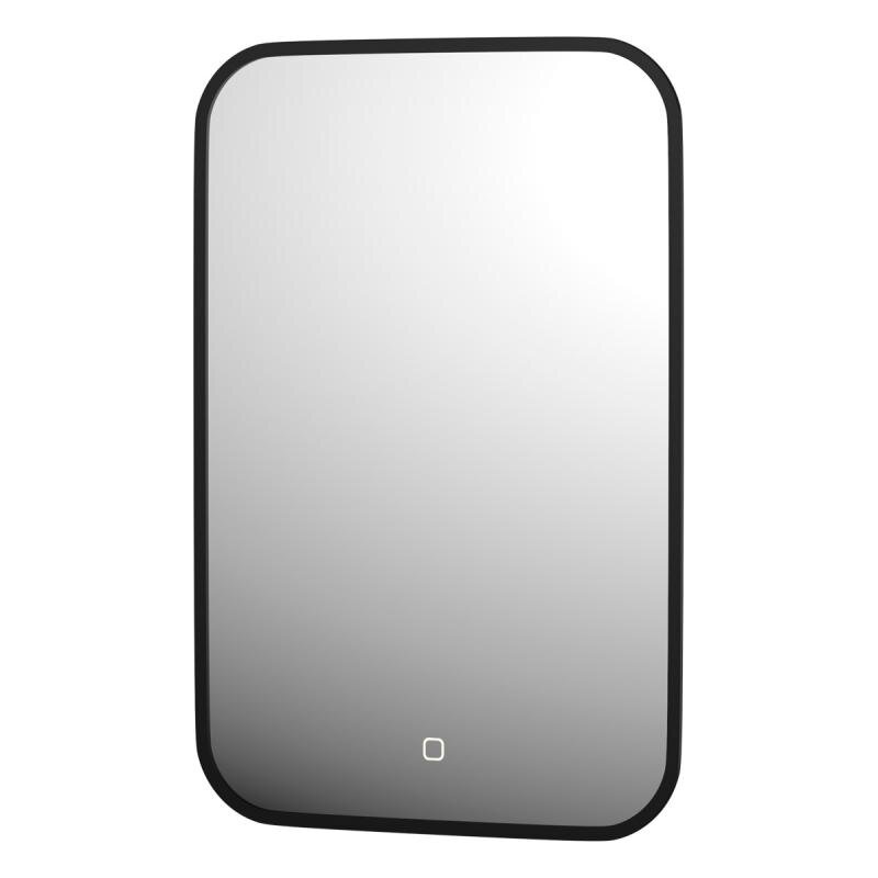 Изображение товара Зеркало Defesto DF 2972S с LED-подсветкой 40x60 см, сенсорный выключатель, чёрное