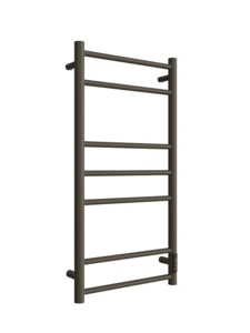 Изображение товара Полотенцесушитель электрический Двин L neo 80/40, 4657763754556, ширина 40 см, высота 80 см, диммер справа, черный матовый