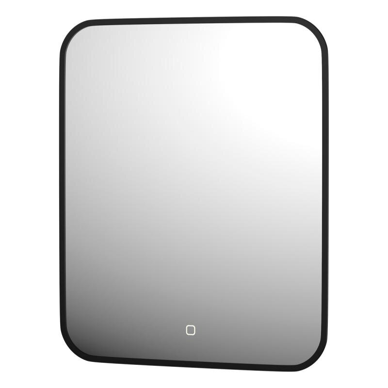 Изображение товара Зеркало Defesto DF 2973S с LED-подсветкой, черная рама, 50 × 60 см