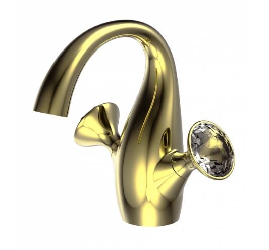 Изображение товара Смеситель Bravat Swan F14287G-ENG для раковины, золото