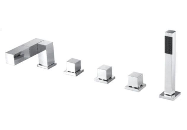 Изображение товара Смеситель Bravat Magic Cube F564124C-1 для ванны и душа, на 5 отверстий