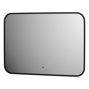 Изображение товара Зеркало Defesto Aura DF 2974RH, 70 x 50 см, с LED-подсветкой, инфракрасный выключатель, теплый белый свет, рама черная