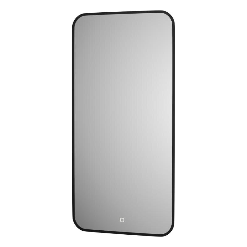 Изображение товара Зеркало Defesto Aura DF 2975S, 50 x 100 см, с LED-подсветкой, сенсорный выключатель, теплый белый свет, рама черная