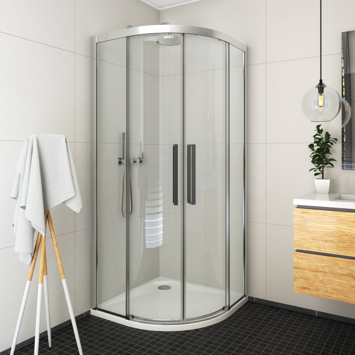 Изображение товара Душевой уголок Roth Exclusive Line ECR2N/900, 90 х 90 см, стекло прозрачное