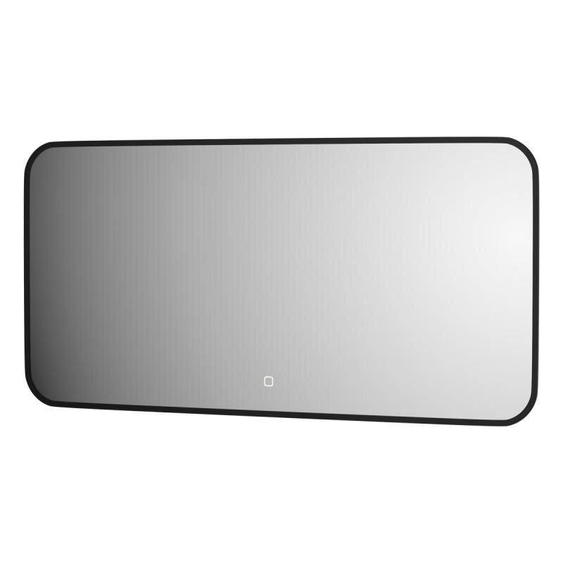 Изображение товара Зеркало Defesto Aura DF 2975SH, 100 x 50 см, с LED-подсветкой, сенсорный выключатель, теплый белый свет, рама черная