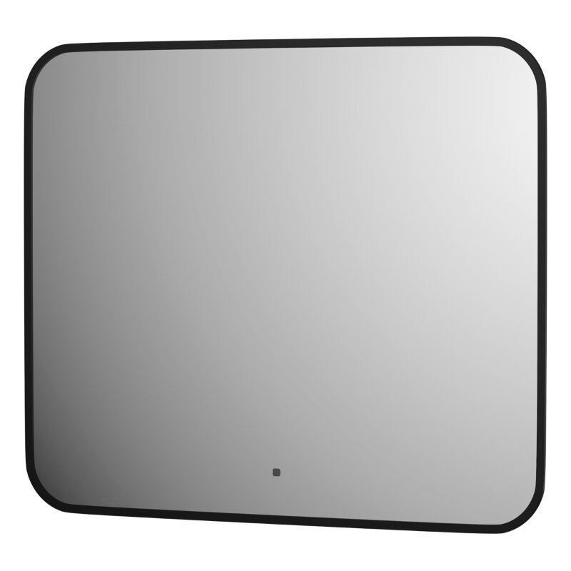 Изображение товара Зеркало Defesto Aura DF 2976RH, 70 x 60 см, с LED-подсветкой, инфракрасный выключатель, теплый белый свет, рама черная