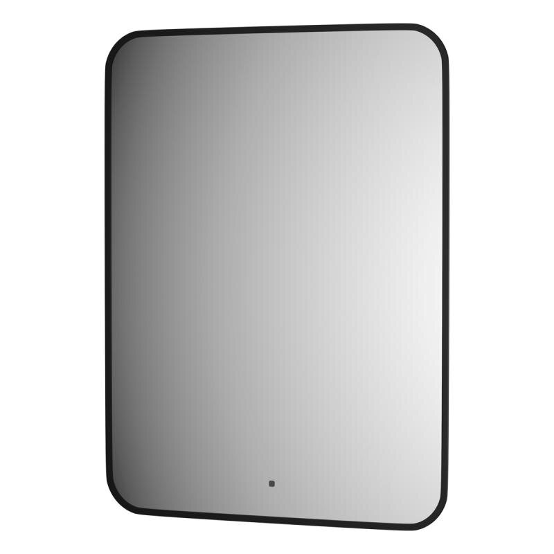 Изображение товара Зеркало Defesto Aura DF 2977R с LED подсветкой, 60x80 см, черное, со встроенным ИК выключателем