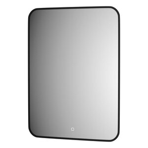 Изображение товара Зеркало Defesto Aura DF 2977S, 60 x 80 см, с LED-подсветкой, сенсорный выключатель, теплый белый свет, рама черная