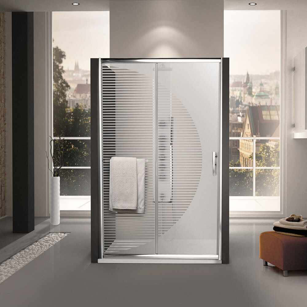 Изображение товара Душевая дверь Roth Proxima Line PXD2N Design+ раздвижная 118-123 см Чехия