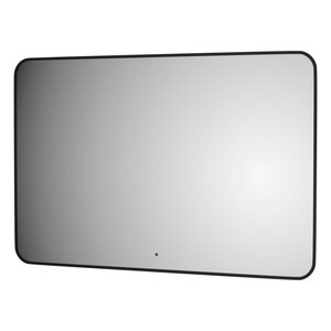 Изображение товара Зеркало Defesto Aura DF 2980RH, 120 x 80 см, с LED-подсветкой, инфракрасный выключатель, теплый белый свет, рама черная