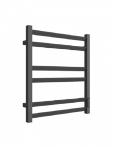 Изображение товара Полотенцесушитель электрический Двин U plaza neo 60/50, 4657801249983, ширина 50 см, высота 60 см, диммер справа, графит