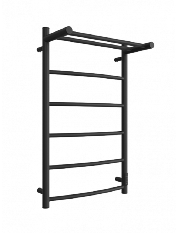 Изображение товара Электрический полотенцесушитель Двин FR neo 80/50 с полкой и диммером черный матовый