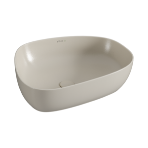 Изображение товара Раковина Vitra Outline Recycled 57 см фарфор тауп матовая накладная