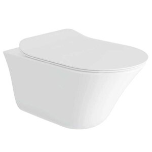 Изображение товара Подвесной безободковый унитаз Jacob Delafon Vive с микролифтом, белый